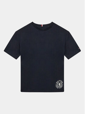 Tommy Hilfiger Tommy Hilfiger T-shirt Crest Logo KB0KB08675 D Tamnoplava Regular Fit