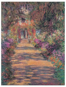 Artopweb Artopweb Dekoracja ścienna Une Allée Du Jardin De Monet, Giverny Kolorowy