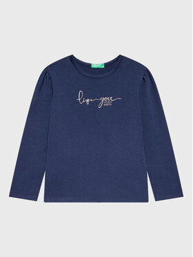United Colors Of Benetton United Colors Of Benetton Блузка 3P4ZG104R Cиній Regular Fit