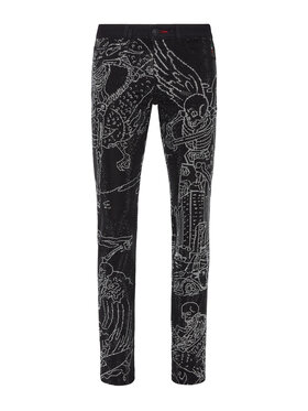 PHILIPP PLEIN PHILIPP PLEIN Jeansy 7563 Černá Straight Leg