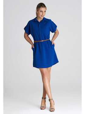 FIGL FIGL Φόρεμα καθημερινό M1001 Μπλε Regular Fit