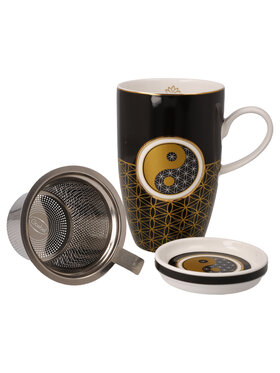Goebel Goebel Kubek Yin Yang - Lotus Czarny