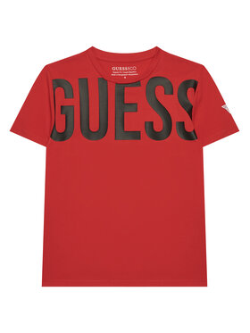 Guess Guess T-Shirt L6GI26 J1314 Czerwony Regular Fit