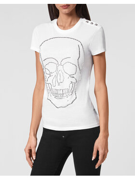 PHILIPP PLEIN PHILIPP PLEIN T-shirt 8021 Bianco Regular Fit