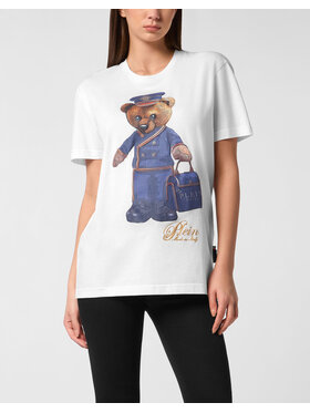 PHILIPP PLEIN PHILIPP PLEIN Tričko 27405 Biela Over Fit