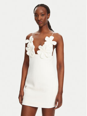 BARDOT BARDOT Koktélruha Ingrid 59710DB1 Fehér Slim Fit