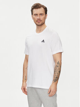 adidas adidas Тишърт Essentials Single Jersey Embroidered Small Logo T-Shirt IC9286 Бял Regular Fit
