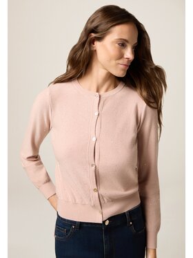 Oltre Oltre Cardigan M503J005265N006 Rosa Slim Fit