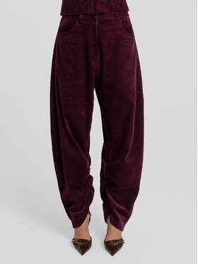 MANDRAGORA MANDRAGORA Pantaloni da donna Barro Rosso Standard Fit