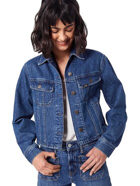 Lee Lee Giacca da donna RIDER CROPPED Blu Slim Fit