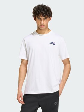 adidas adidas T-Shirt 165358 Biały Loose Fit