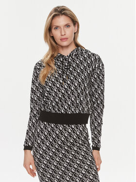 Guess Guess Μπλούζα Gl Logo V4RQ13 KC2X2 Μαύρο Regular Fit