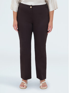 Fiorella Rubino Fiorella Rubino Spodnie materiałowe P076T005473N032 Brązowy Regular Fit