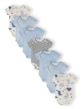 minoti minoti Body 28BABYPACK27 Błękitny Regular Fit