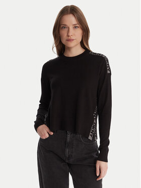 DKNY DKNY Sweater P5MSLJ92 Fekete Regular Fit