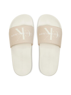 Calvin Klein Jeans Natikači Slide Monogram Co YW0YW00103 Roza