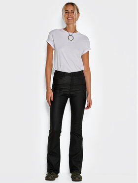 Noisy May Noisy May Hlače od imitacije kože Sallie 27018425 Crna Skinny Fit