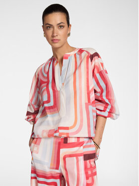 Elena Mirò Elena Mirò Bluzka 2008Z000057N041 Czerwony Regular Fit