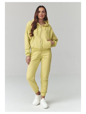 Makadamia Makadamia Dres A14 Zielony Loose Fit