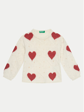 United Colors Of Benetton United Colors Of Benetton Maglione 1076H102A Bianco Regular Fit