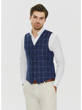 Pako Lorente Pako Lorente Kamizelka P24SF-8X-007 Granatowy Slim Fit