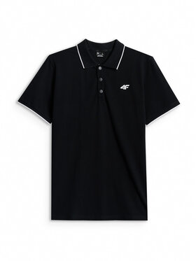 4F 4F Polo COMMERCIAL 12 Czarny Regular Fit