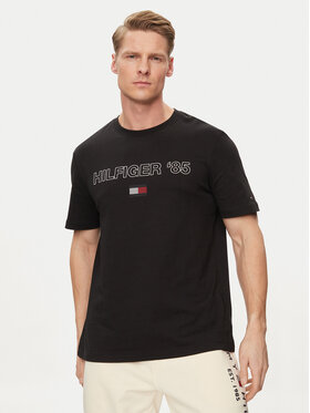 Tommy Hilfiger Tommy Hilfiger T-shirt 85' MW0MW34427 Crna Regular Fit