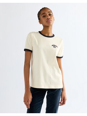 Wrangler Wrangler T-Shirt RINGER TEE Biały Slim Fit