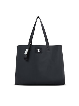 Calvin Klein Calvin Klein Torebka Tagged Slim Tote34 K60K610834 Czarny