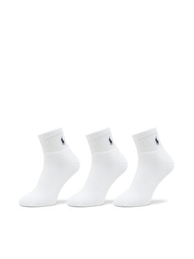 Polo Ralph Lauren Polo Ralph Lauren Set de 3 perechi de șosete lungi pentru bărbați 449655220003 Alb