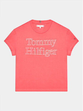 Tommy Hilfiger Tommy Hilfiger Tričko KG0KG07264 D Ružová Regular Fit