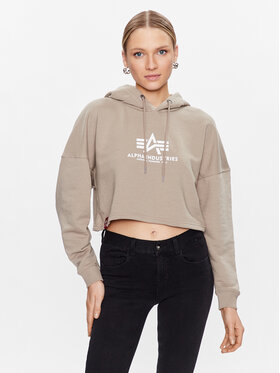 Alpha Industries Alpha Industries Суитшърт Basic 116057 Бежов Regular Fit