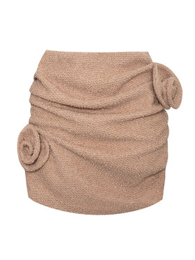 Magda Matyja Magda Matyja Spódnica mini SABIA SKIRT Beżowy Fitted Fit