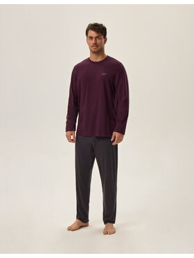 Henderson Henderson Piżama 41921 Fioletowy Regular Fit