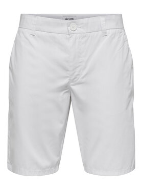 Only & Sons Only & Sons Pantalon scurți din material Skal 22034682 Écru Slim Fit