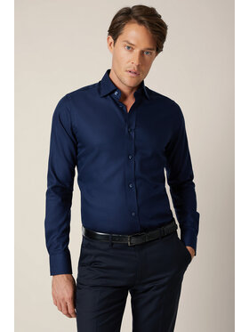 Lancerto Lancerto Koszula Assunta KO073225000012 Granatowy Slim Fit