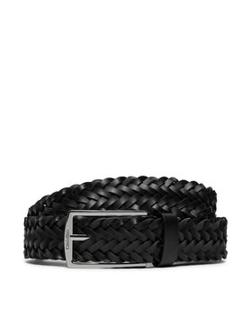 Calvin Klein Calvin Klein Vīriešu josta Ck Casual Elongated Braided 35mm K50K512655 Melns