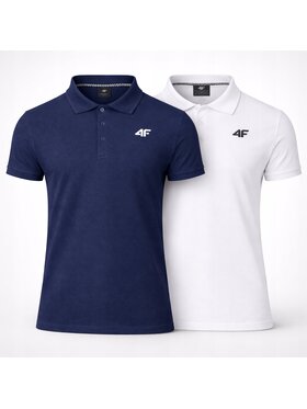 4F 4F Polo Z-0771-2-C Biały Regular Fit
