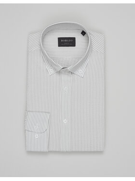 Borgio Borgio Koszula gonzaga_00706 Beżowy Slim Fit