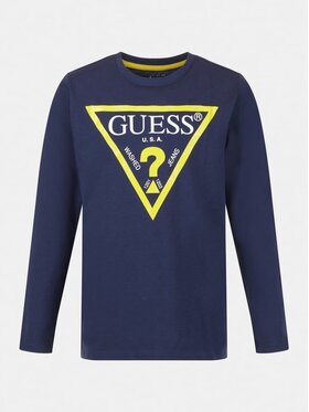 Guess Guess Blúz L84I29 K8HM0 Sötétkék Regular Fit