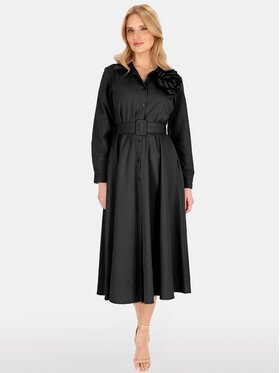 Perso Perso Letné šaty RBE254085F Čierna Regular Fit