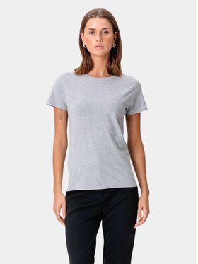 TeeShoppen TeeShoppen T-Shirt 'Basic Collection' Szary Regular Fit