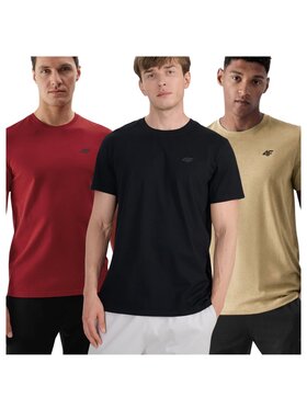 4F 4F Set di t-shirt 4FWSS25TTSHM3965-92S Multicolore Regular Fit