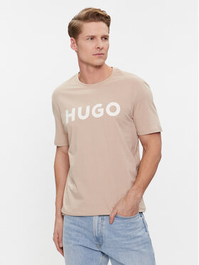 Hugo Hugo T-Shirt Dulivio 50467556 Beżowy Regular Fit