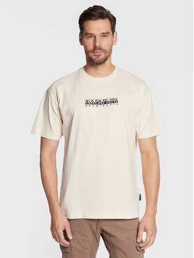 Napapijri Napapijri T-Shirt S-Box NP0A4GDR Biały Regular Fit
