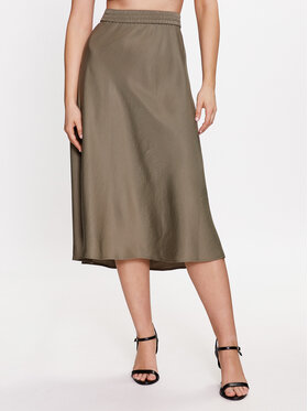 Olsen Olsen Midi sukně 16001336 Khaki Regular Fit