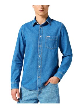 Wrangler Wrangler camicia di jeans 112357191 Blu Regular Fit