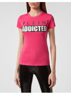 PHILIPP PLEIN PHILIPP PLEIN T-Shirt 30925 Różowy Regular Fit