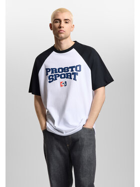 PROSTO. PROSTO. T-Shirt Harvard Biały Oversize