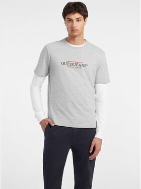 Guess Jeans Guess Jeans T-Shirt 165529 Szary Classic Fit